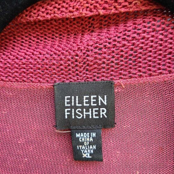 Eileen Fisher Rust  Linen Blend Cardigan Sweater size XL - Picture 11 of 16